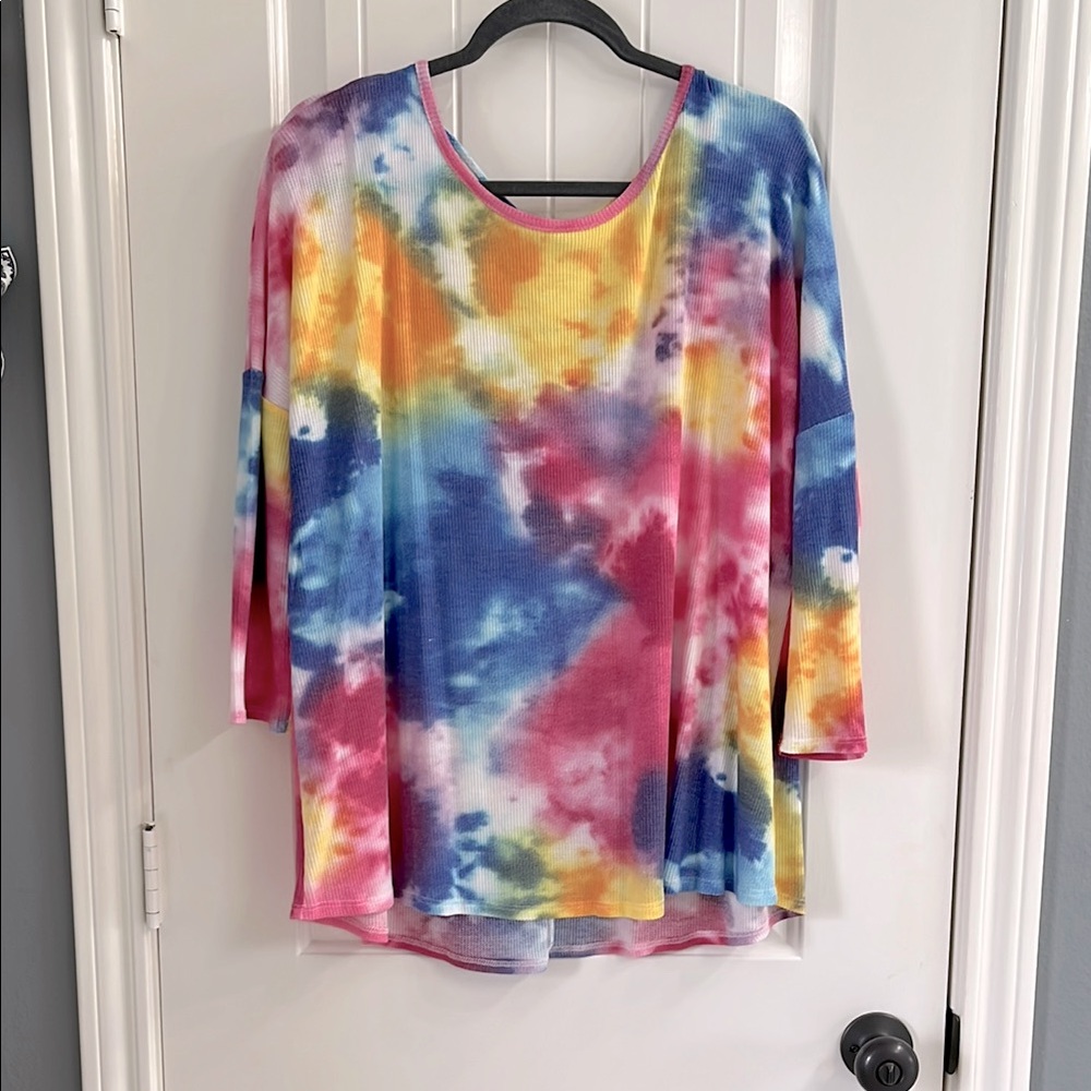 Colorful Tie-Dye Women's Top